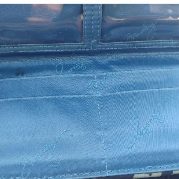 Vera Bradley Blue and Yellow Floral Wallet - Picture 6 of 7